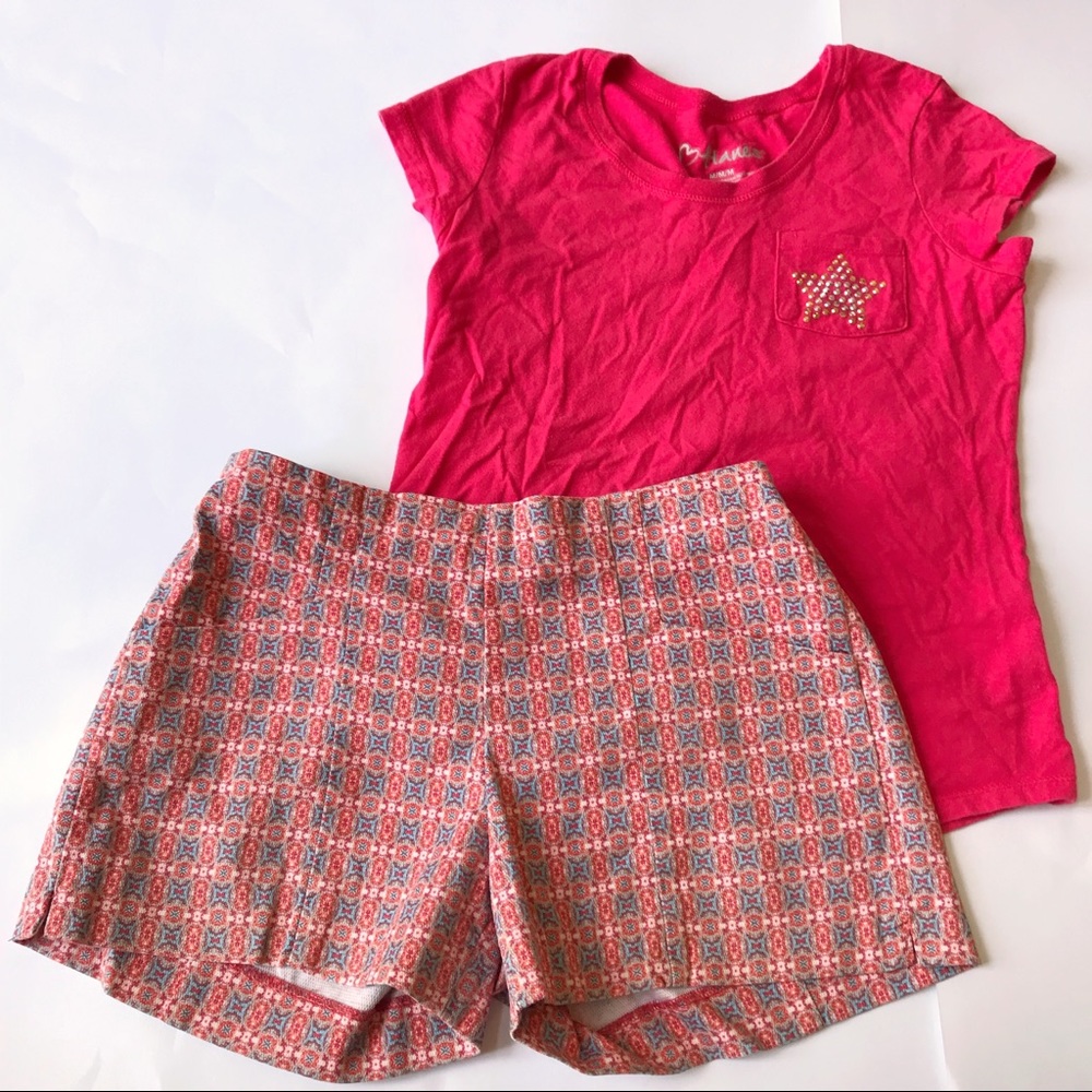 Girl Outfit, 2 Item Bundle T-shirt and Zara Shorts